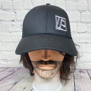 Precise Baseball Hat Cap Stretch Fit Fits Small-Medium S-M Black Embroidered